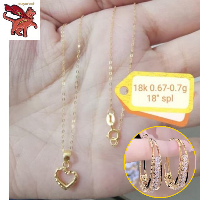 18k selling real saudi gold pendant