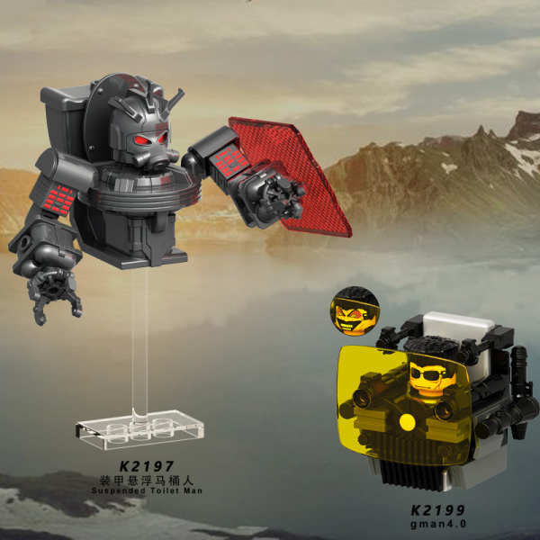 lego skibidi toilet set lego skibidi toilet Armored Suspended Toilet Man Flight Monitor GMAN4.0