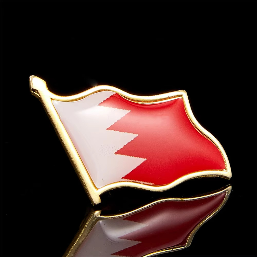 Bahrain flag costume brooch, football fan commemorative badge | Shopee ...