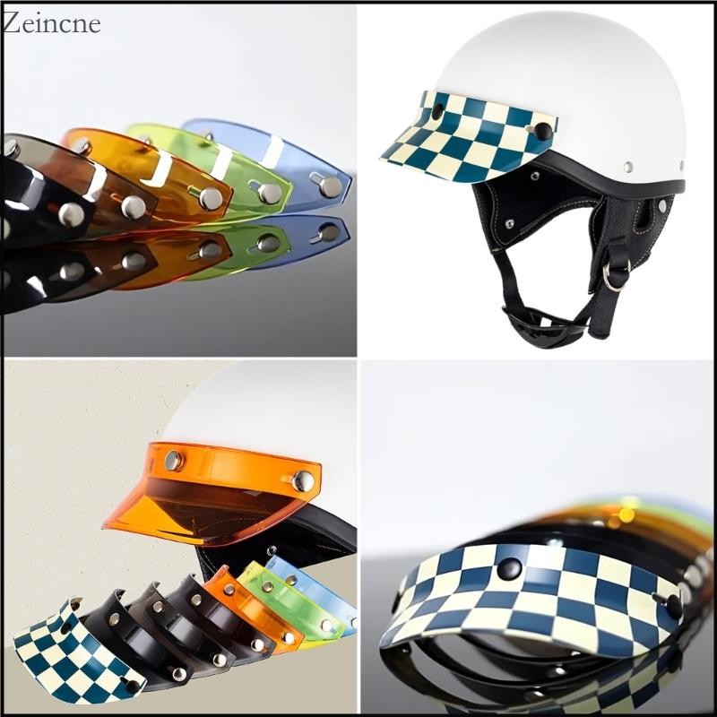 Zein Flip Up Visor 3 Snap-Button Visor Anti-UV Flip Up Wind Shield ...