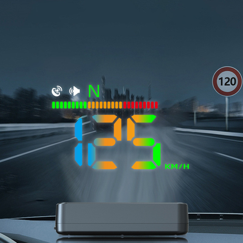 JCAAAP LED Car Speedometer HUD Vehicles Windshield Speed Meters HeadUp