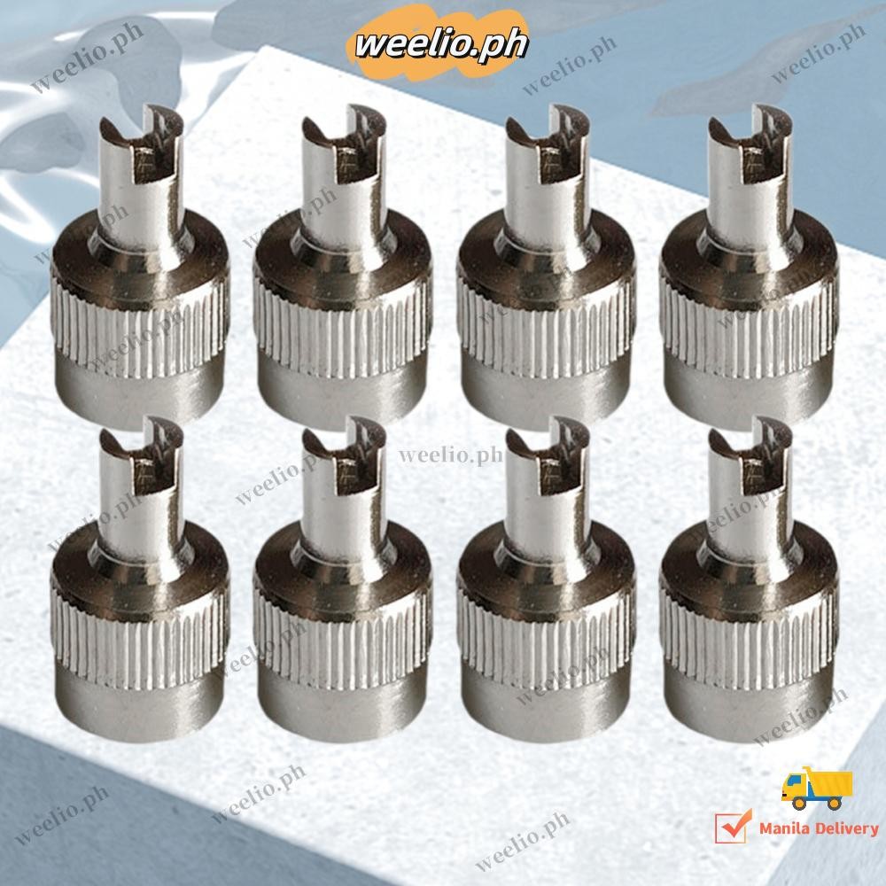 8Pcs Slotted Head Valve Stem Caps Copper Wheel Tire Valve Lid Cover ...