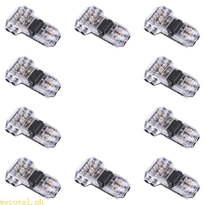 weroyal 10Pcs Low Voltages Wire Connectors 3 Way 2 Pin Wire Connector ...