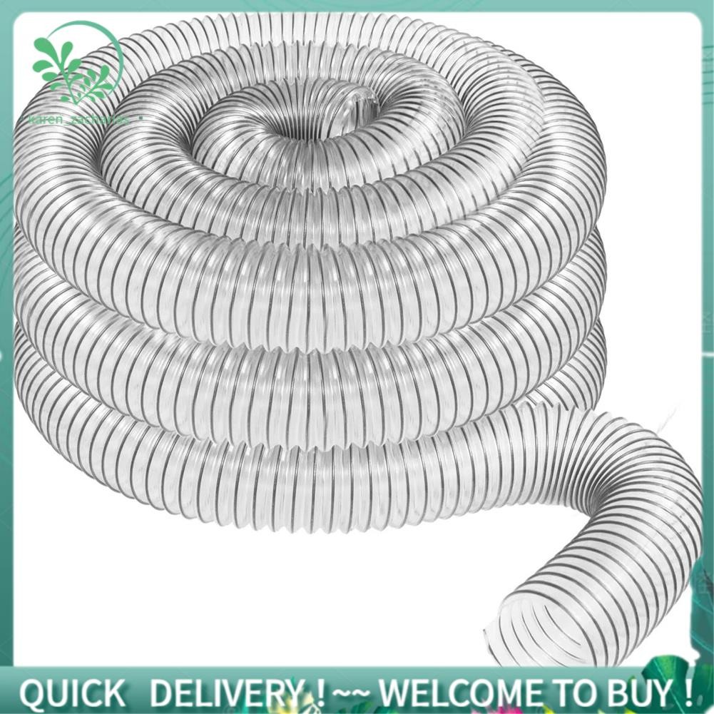2In OD 50mm Clear PVC Dust Collection Hose for Use with Dust Collectors ...
