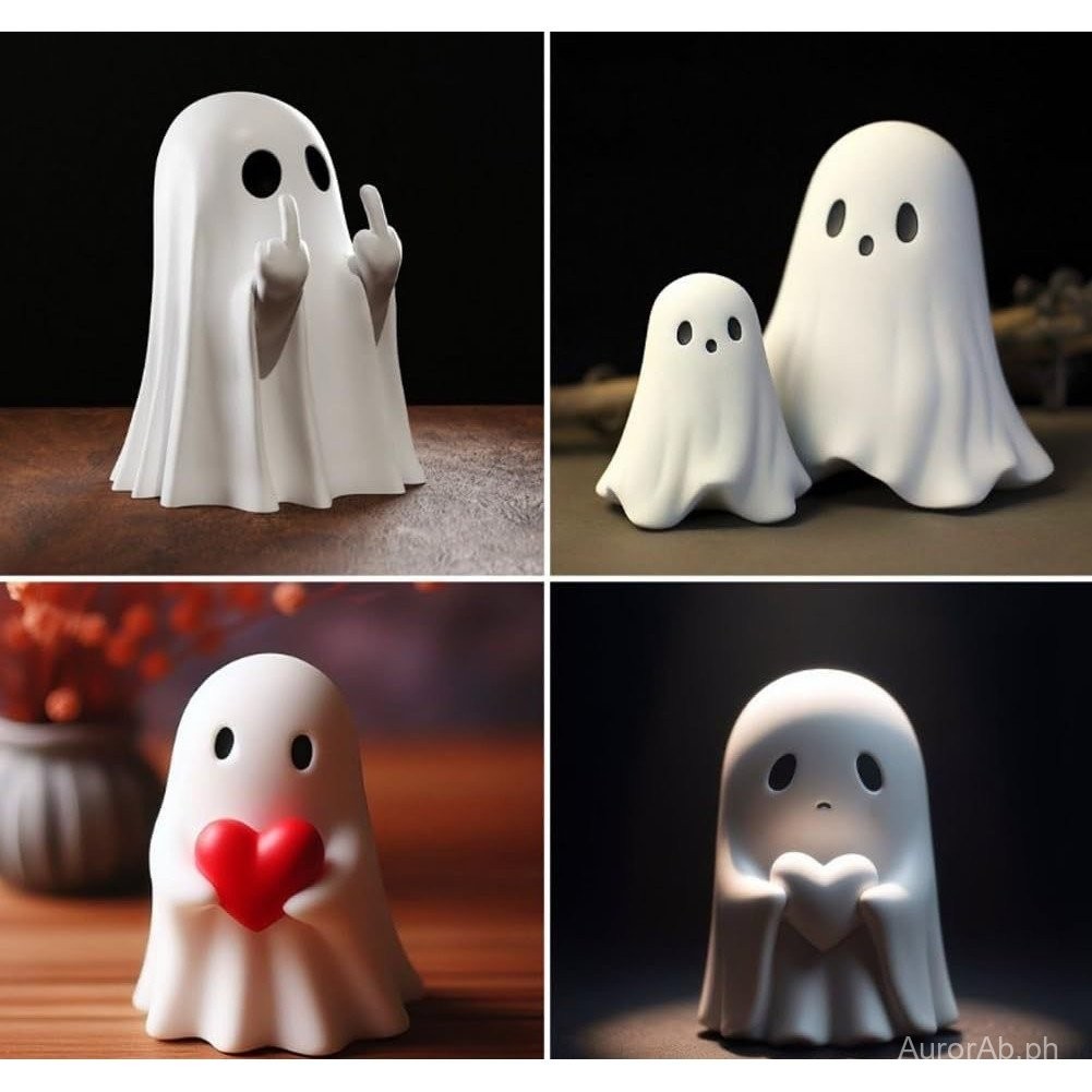 Ghost Figurine Doll Rude Ghost Ornaments Middle Finger Ghost Ghost ...