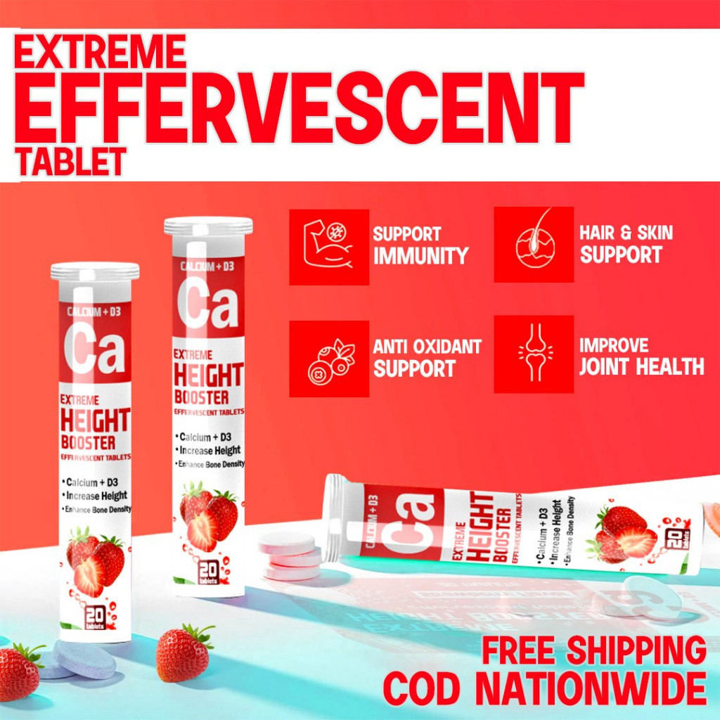 BUY 1 TAKE 1 PROMO EXTREME HEIGHT BOOSTER Effervescent Tablet | Shopee ...