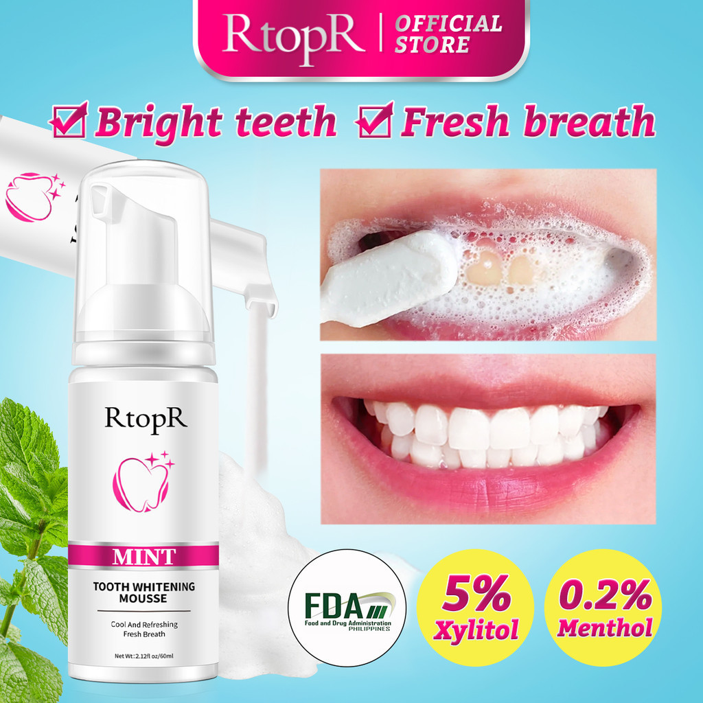 RtopR【FDA】Teeth Cleansing Whitening Mousse Removes Stains Oral Hygiene ...