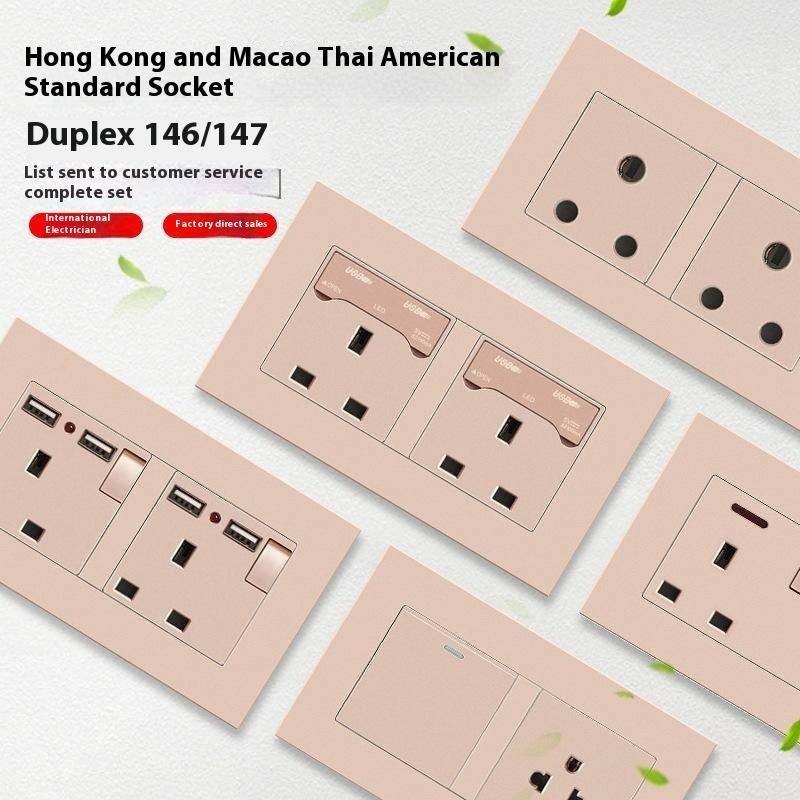 International Electrician Switch Socket Panel Thai Standard South ...