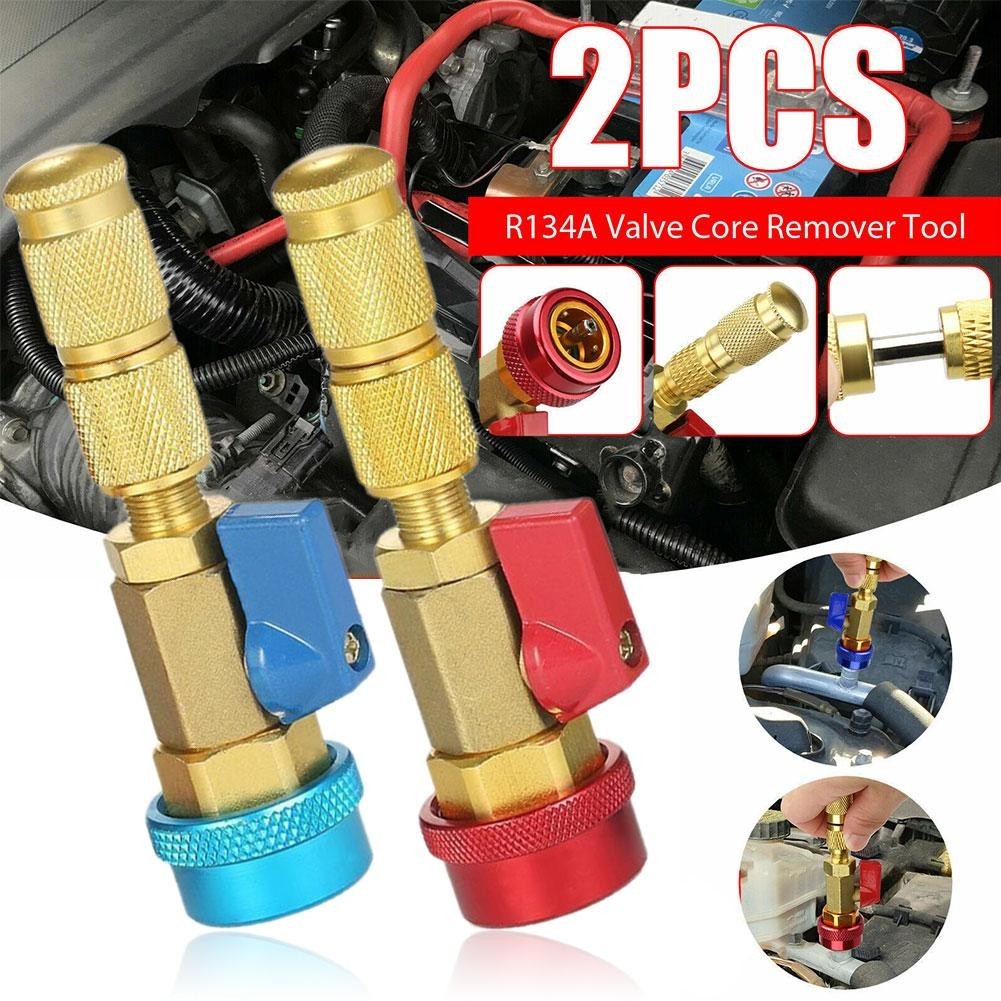 R134A Valve Core Quick Remover Installer High / Low Pressure Valve Core ...