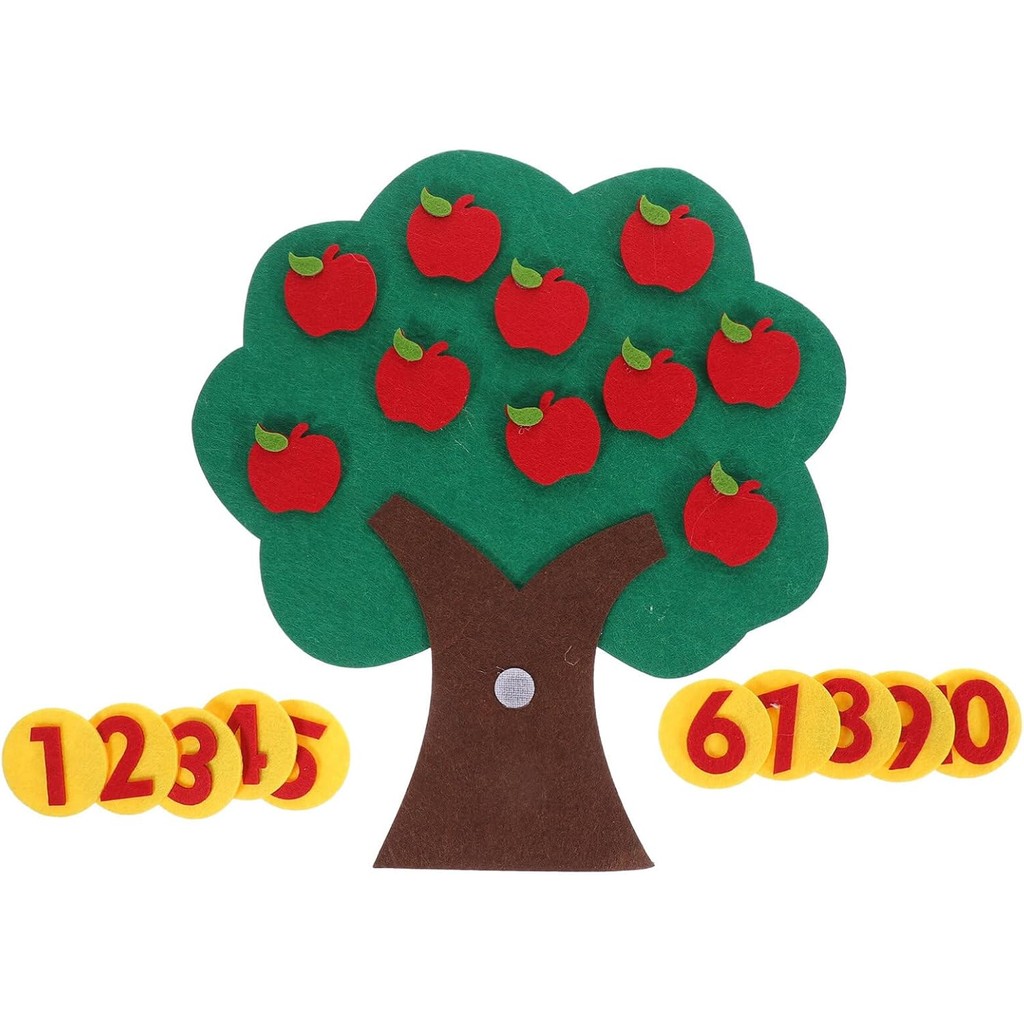 Addition Subtraction Math Games Teaching Aids Numbers Felt Tree Board ...