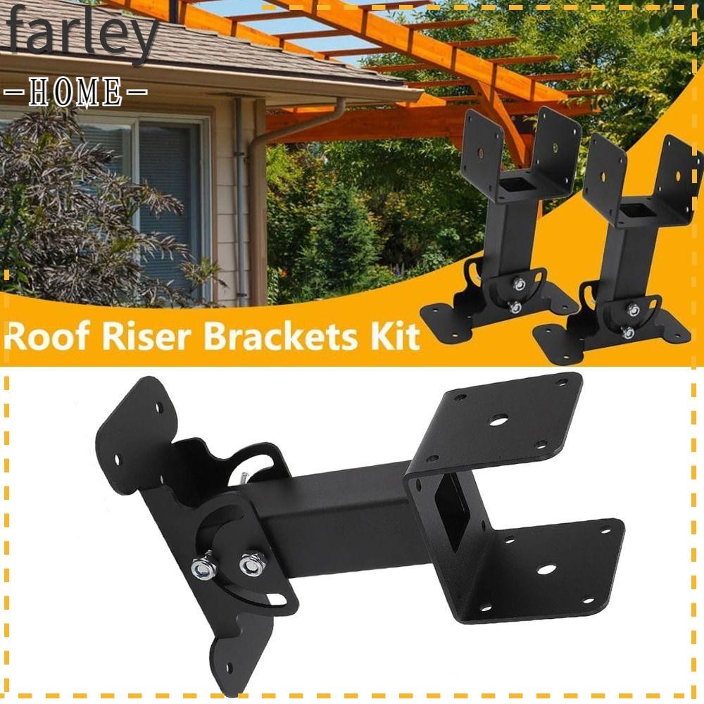 FARLEY 3 Pack Heavy Duty Roof Brackets, Adjustable 180 Degree Riser ...