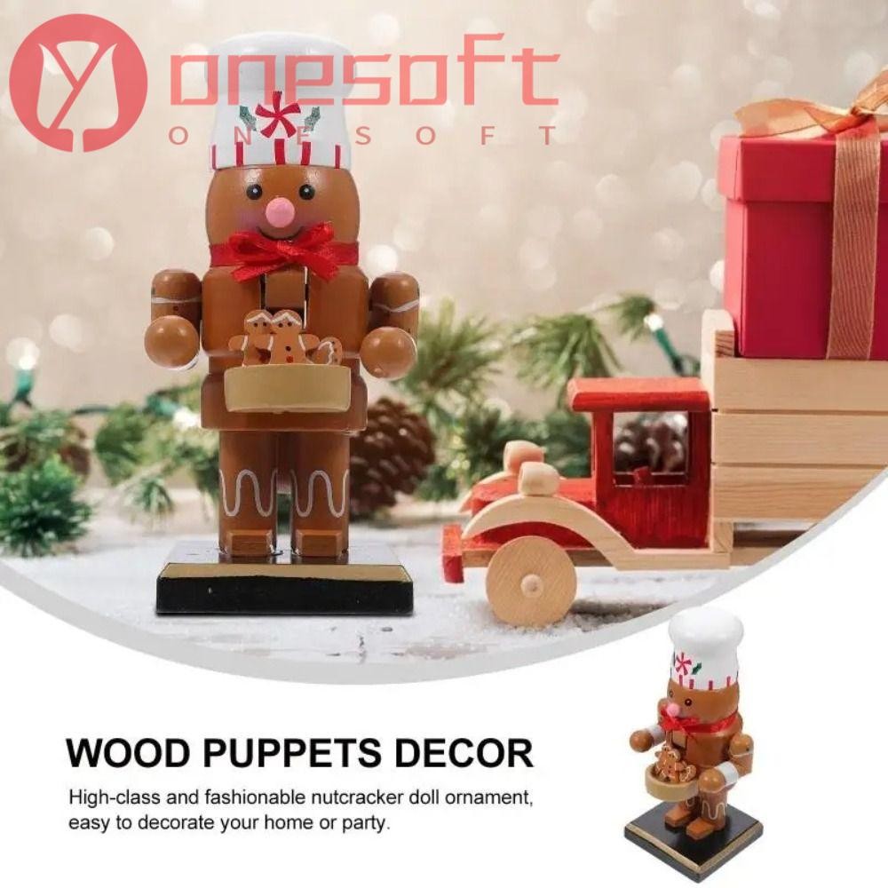 ONESOFTNESS Christmas Nutcracker Figure, Handicrafts Santa Claus