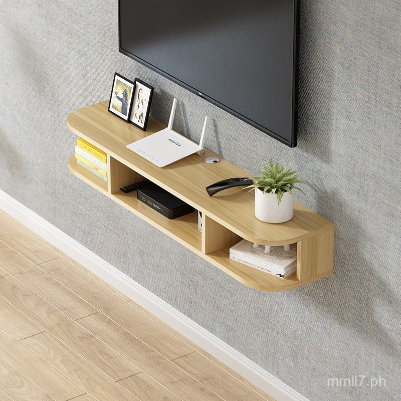 Living Room TV Set-Top Box Rack Wall-Mounted Storage Rack Bedroom ...