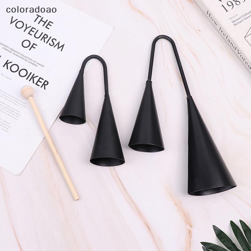 coloradoao 1Set Two Tone Metal Double Cowbell Percussion Musical ...