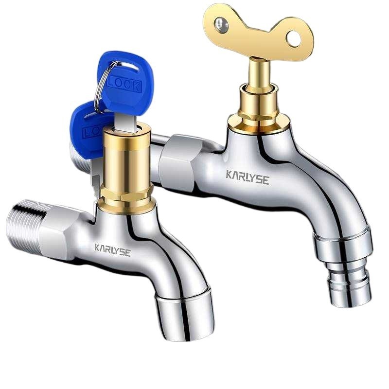 ۩ All copper outdoor faucet with lock mop pool 4 points single cold