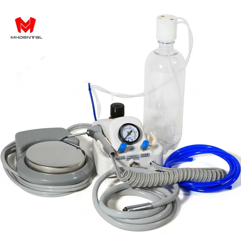 Portable Dental Turbine Unit with Weak Suction Work Air Compressor 2/4Hole/Chair