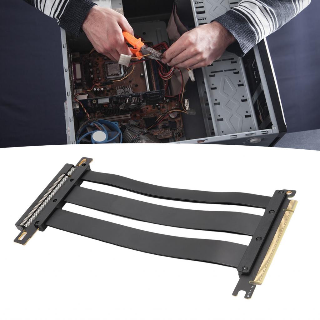newlanrode-ph PCIE 5.0 X16 Riser Cable Gen 5 GPU Graphics Card ...