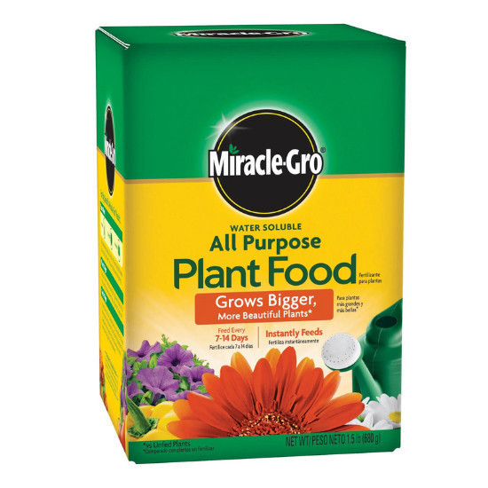 Miracle Gro Water Soluble All Purpose Plant Food Grows Bigger More