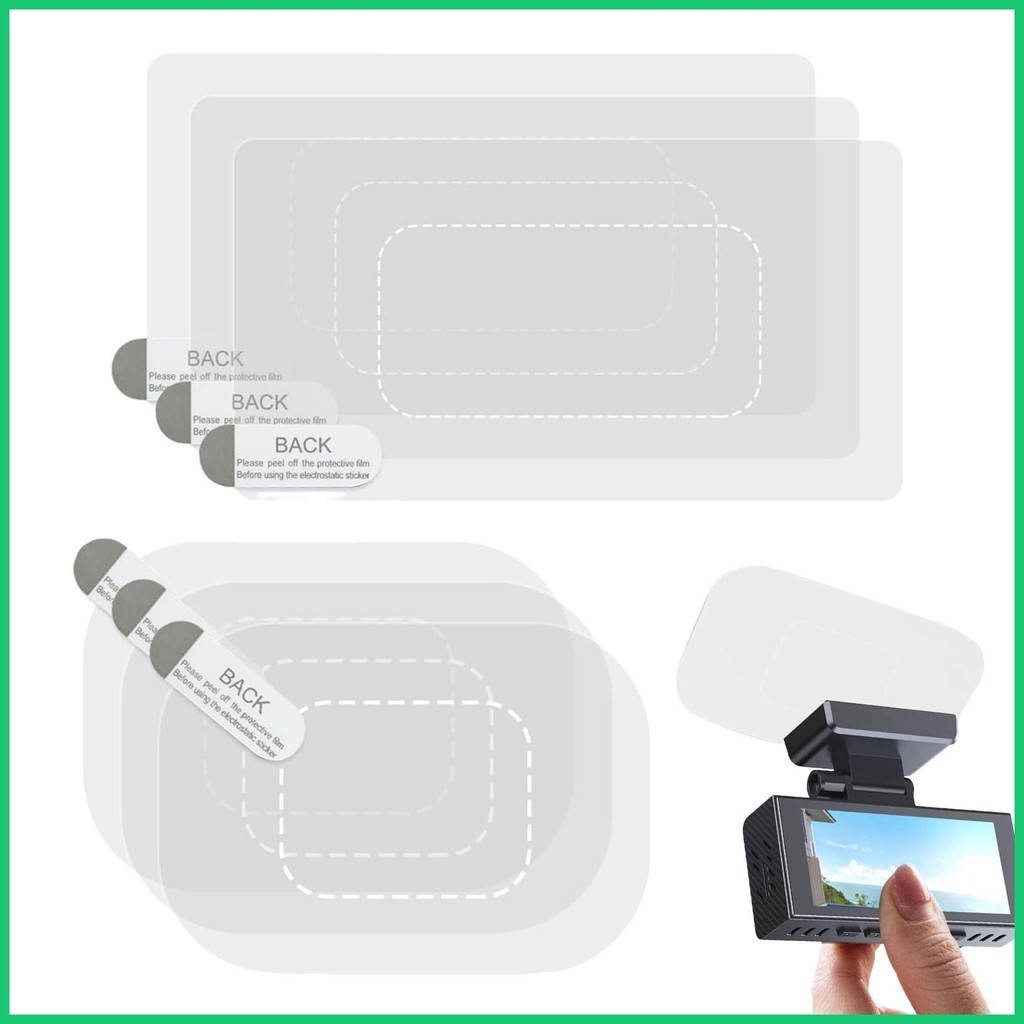 Windshield Static Stickers For Dash Cam ETC 3M Film Bracket Transparent Fixing Stickers Tachograph Clear Electrostatic Sticker