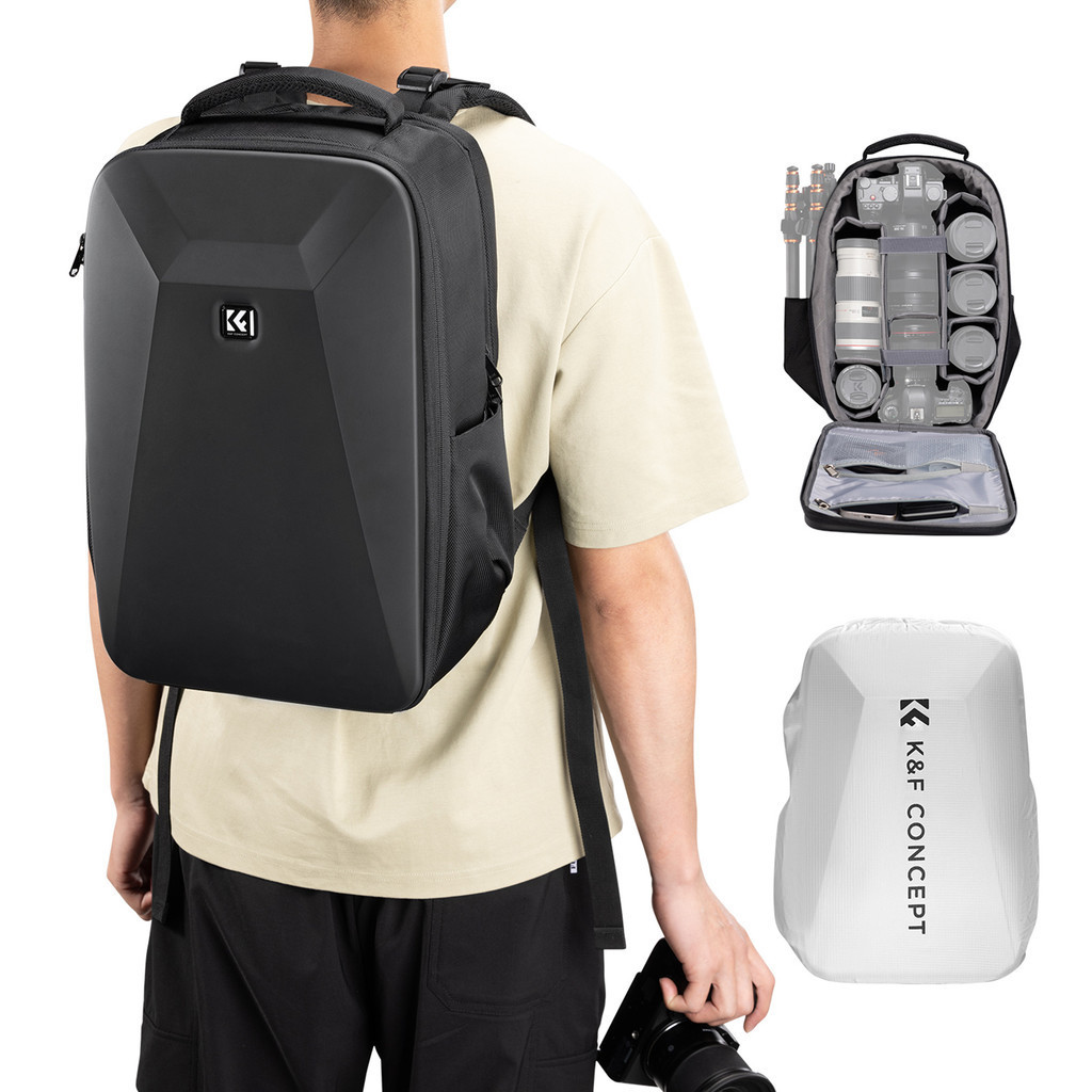 [COD]K&F CONCEPT Multifunctional Camera Backpack Hardshell DSLR Camera ...