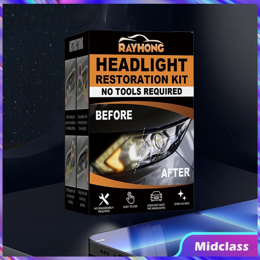 Ceramic Headlight Restoration Kit Clean Yellow Haze Scratch Off