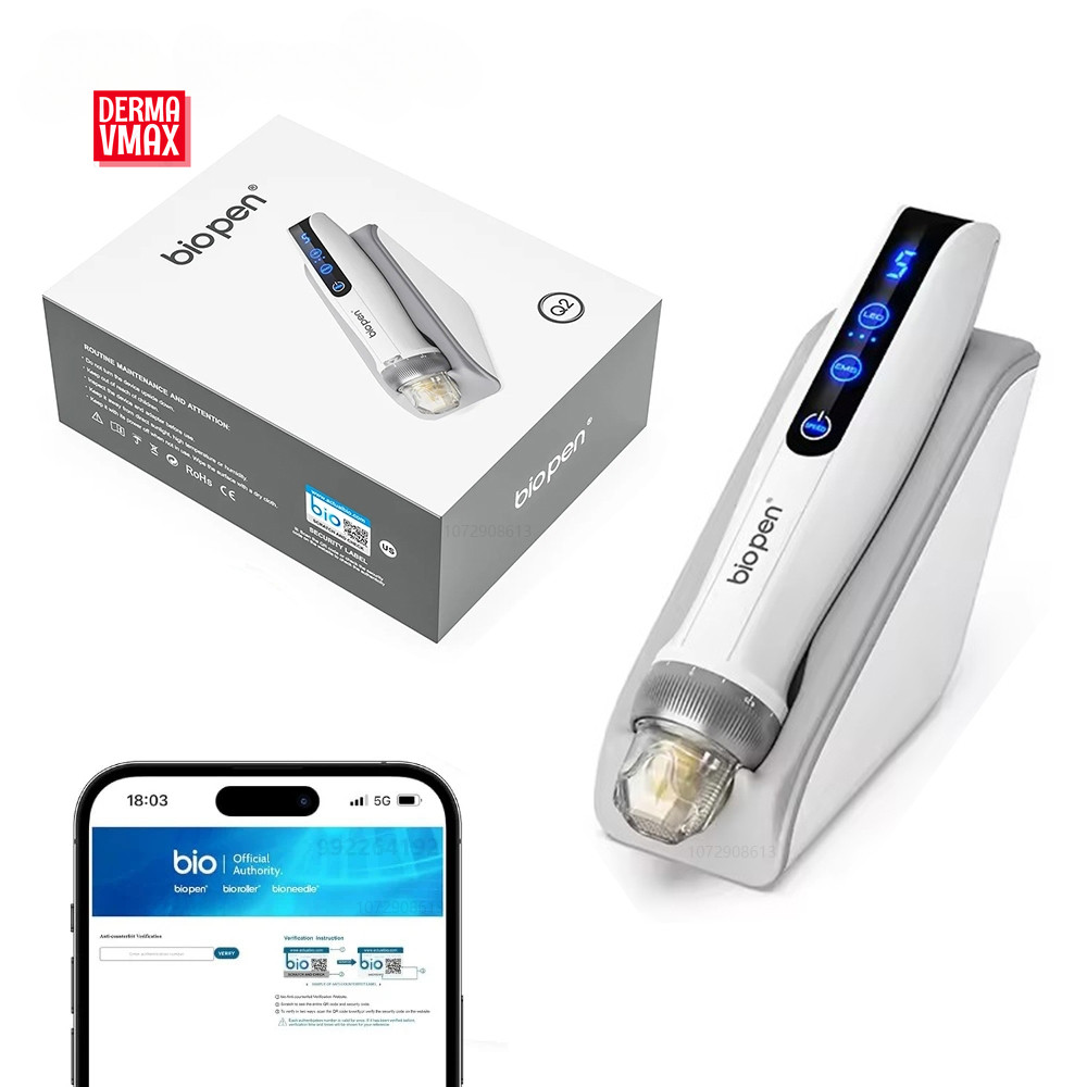 Bio Pen Q2 By Dr Pen 4-in-1 with LED Light Therapy and EMS Microcurrent ...