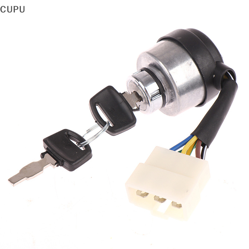 CU 6 Wire Way Gasoline Diesel Generator Gas Ignition Start Key Lock