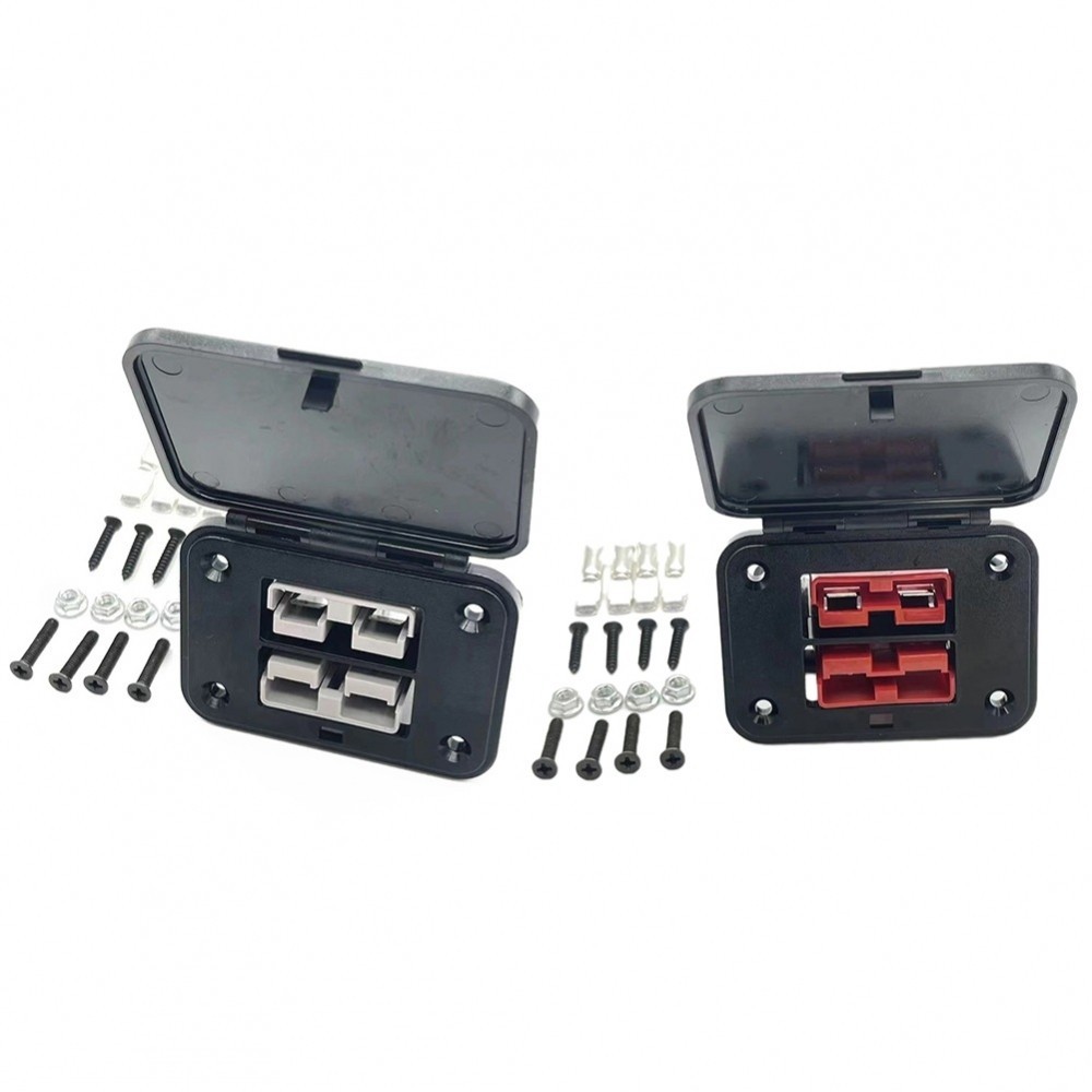 Twin Dual Flush Mount Bracket with 2 Plugs and 4 Terminals for Electric