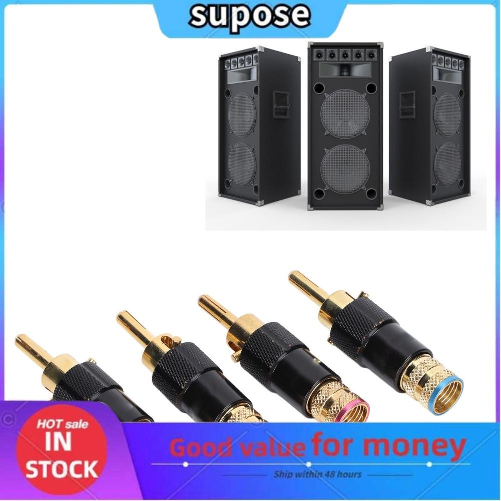 Supose Banana Plugs Kit Easy To Use Plug HiFi Stable For And Video