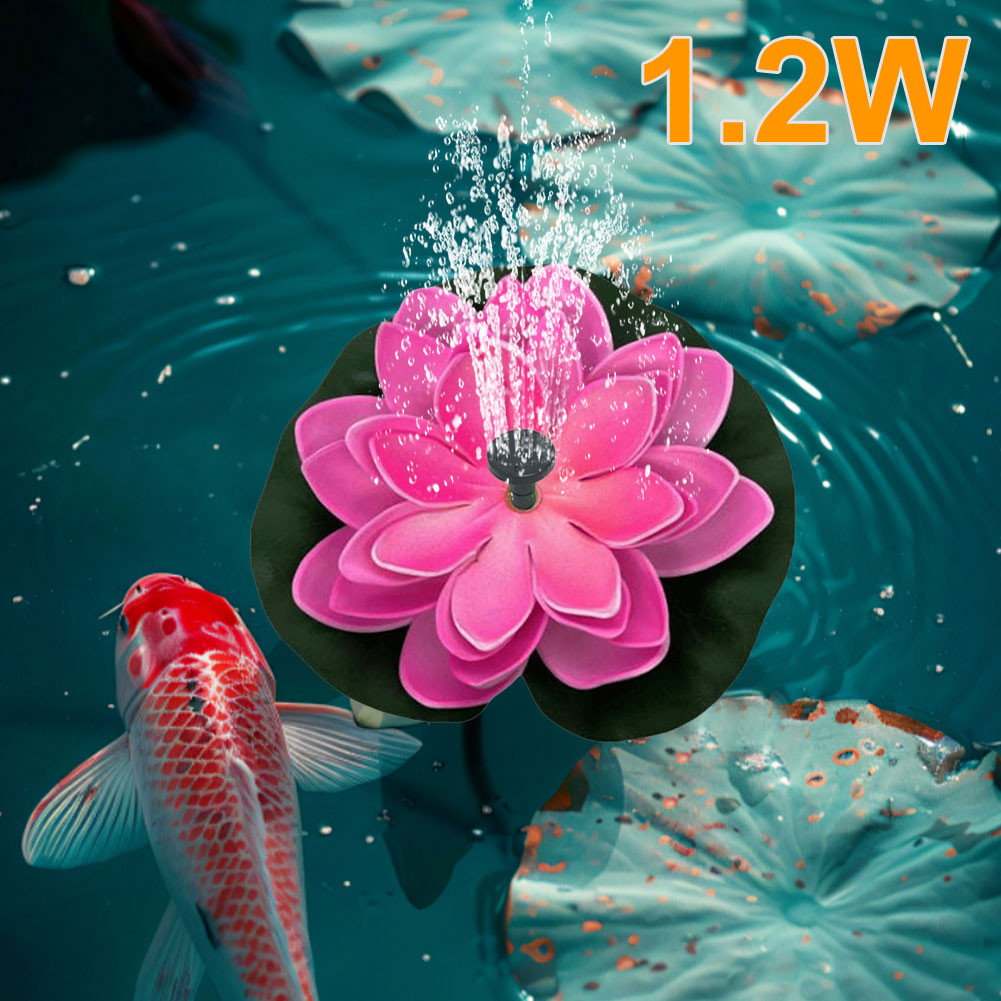 Lotus Solar Bird Bath Fountain Pump Solar Powered Water Fountain Pump