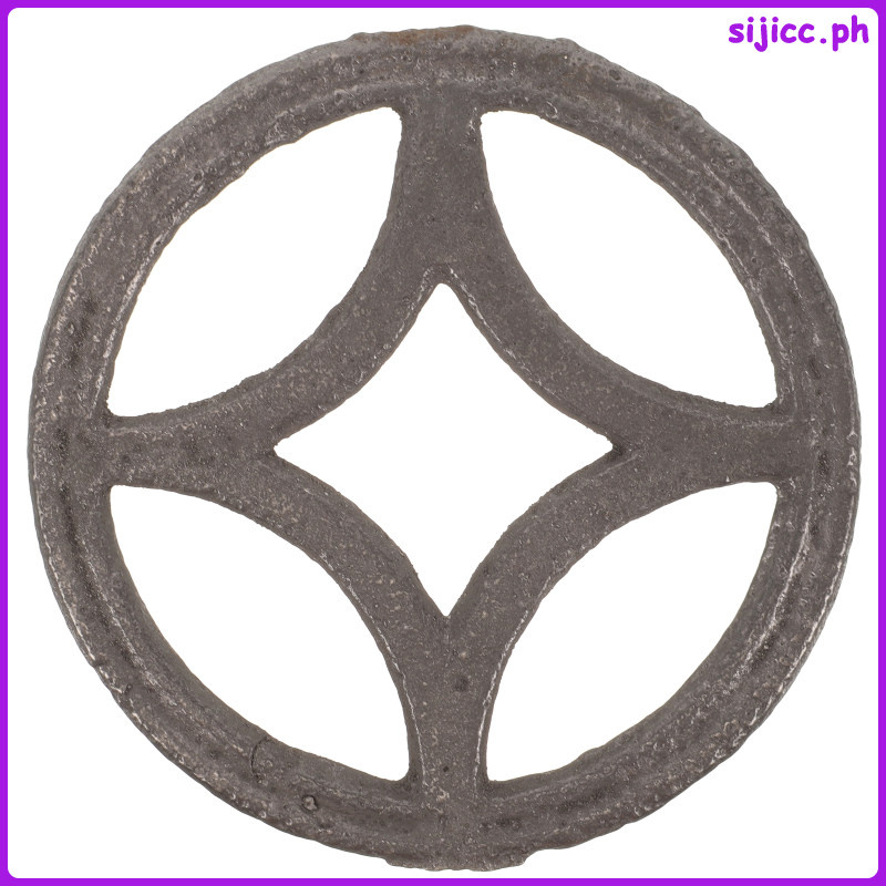 Outdoor Decor Iron Decorative Flowers Round Gate Inserts Garden Fence