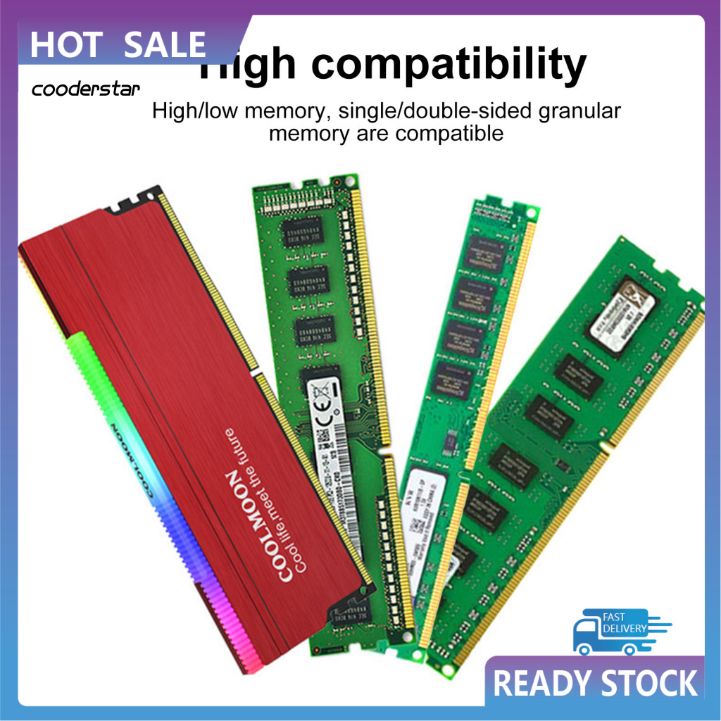 COOD Longlasting Ram Heatsink 5v 3pin Ram Heatsink Coolmoon Ram