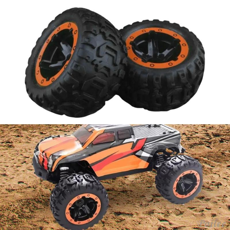[ 2x 1/16 Scale RC Car Tires Replacement Lightweight Model DIY Modified