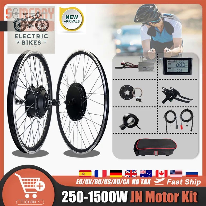 Electric Bicycle Conversion Kit 36V Gear 48V Gearless Front Rear Hub