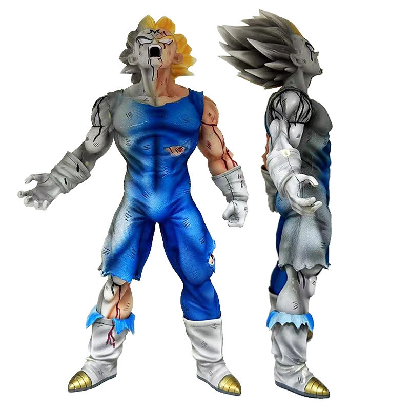 GK Dragon Ball Battle Damage Majin Vegeta Action Figure 28cm PVC Bejita ...
