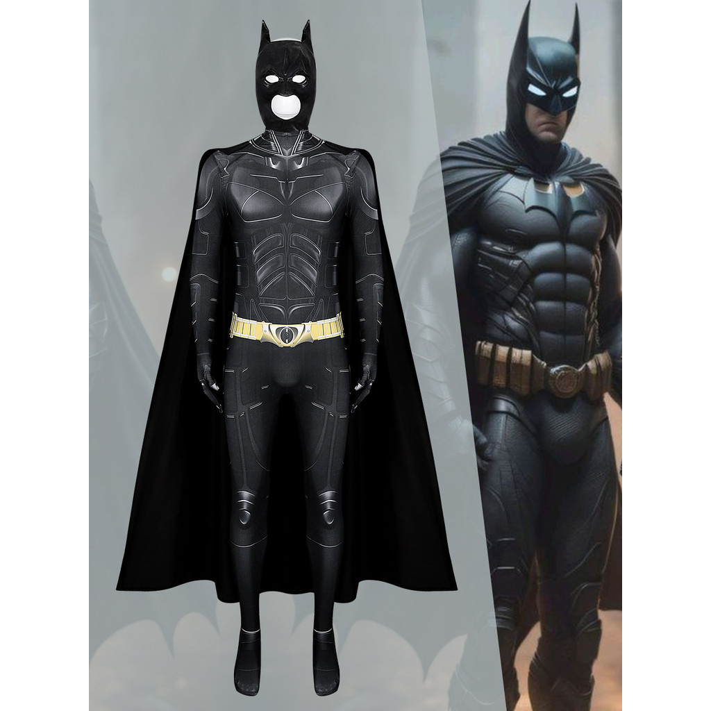 Men Halloween Party Costume Justice League Batman cosplay Jumpsuit ...