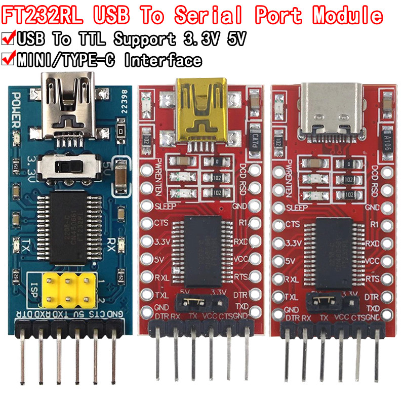 FT232RL FTDI USB 3.3V 5.5V to TTL Serial Adapter Module for Arduino ...