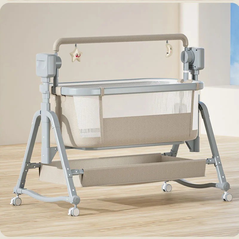 Baby Bassinet Crib Newborn Electric Cradle Rocking Chair 3 Timer 5 ...
