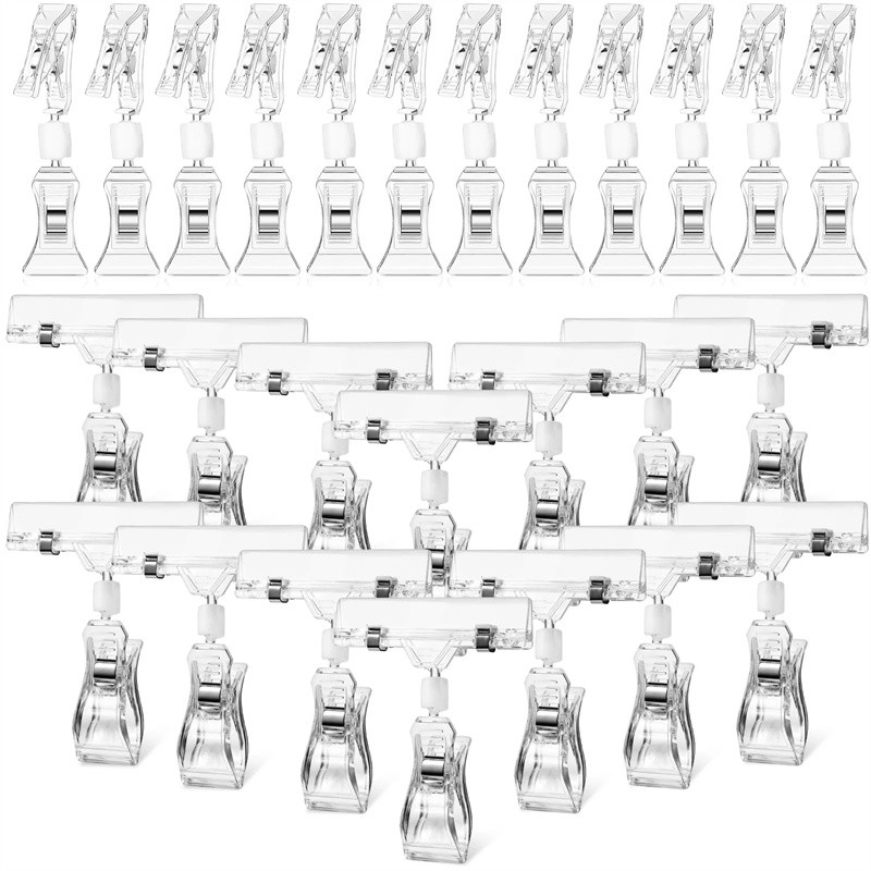 10Pcs Sign Clips for Retail Display Double Sided Sign Holder Clips ...