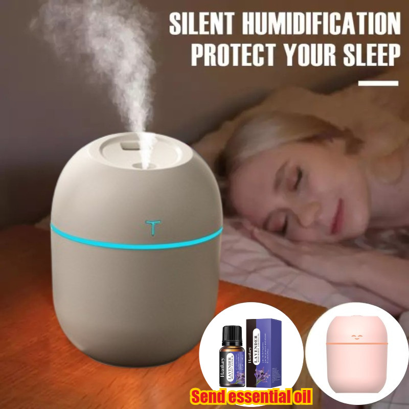 220ML Portable Air Humidifier Aroma Oil Essential Air Purifier USB ...
