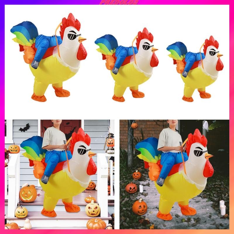 [Predolo2] Inflatable Rooster Costume, Funny Clothing, Ride on Chicken ...