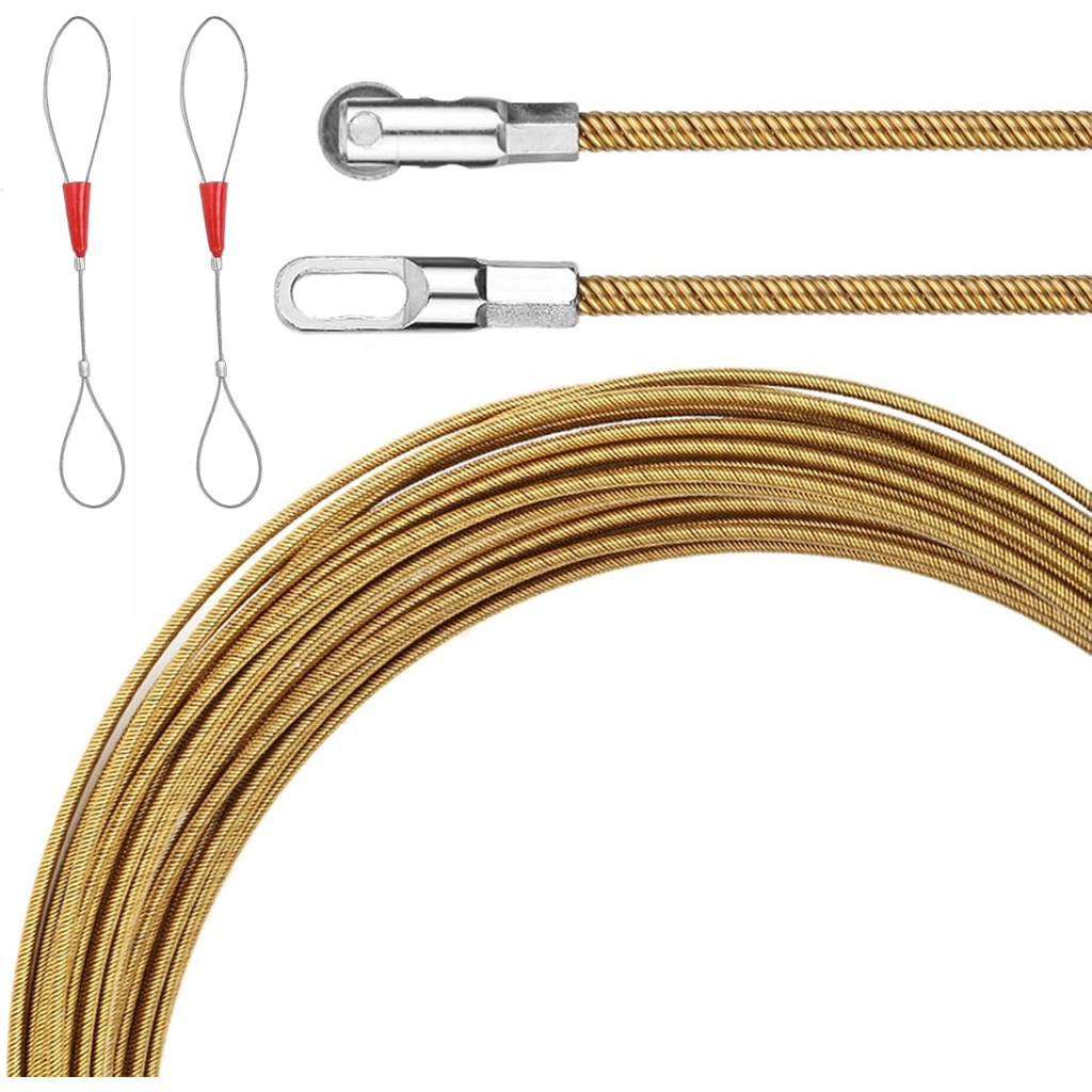 5-30m Electrician Conduit Ducting Cable Puller Pushing Steel Rope Line ...