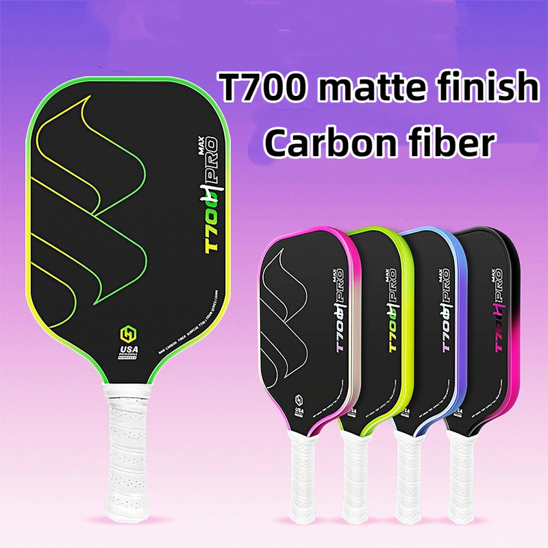 2025 upgraded pickleball racket, T700 carbon fiber cloth texture matte ...