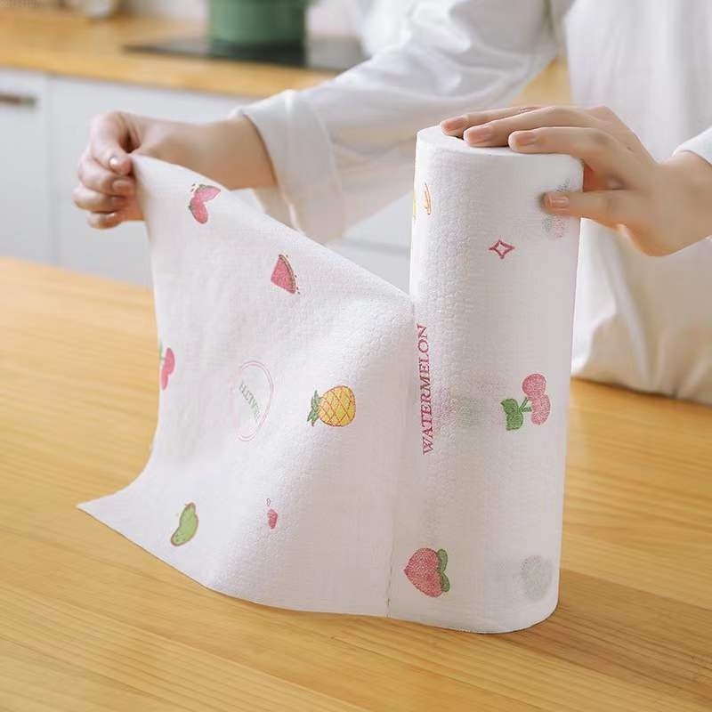 50/100pcs Disposable Kitchen Oil Absorbent Paper Towels Washable Dish ...