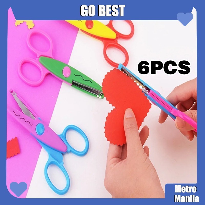 6 Style Multifunctional Child Safety Lace Scissors Curve Wave Safe Hand ...