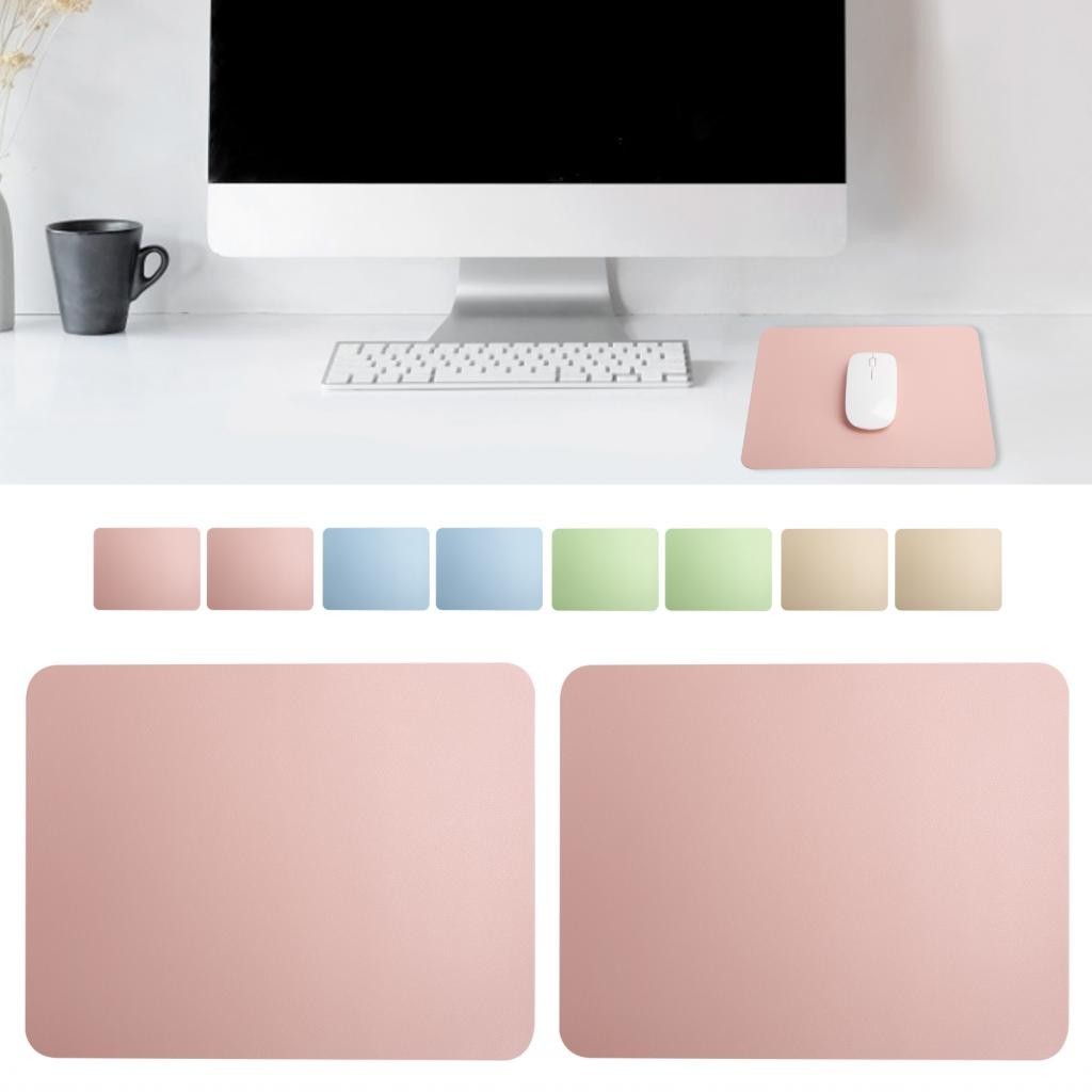 Newlanrode Waterproof Mouse Pad PVC Leather Material Mat for Office ...