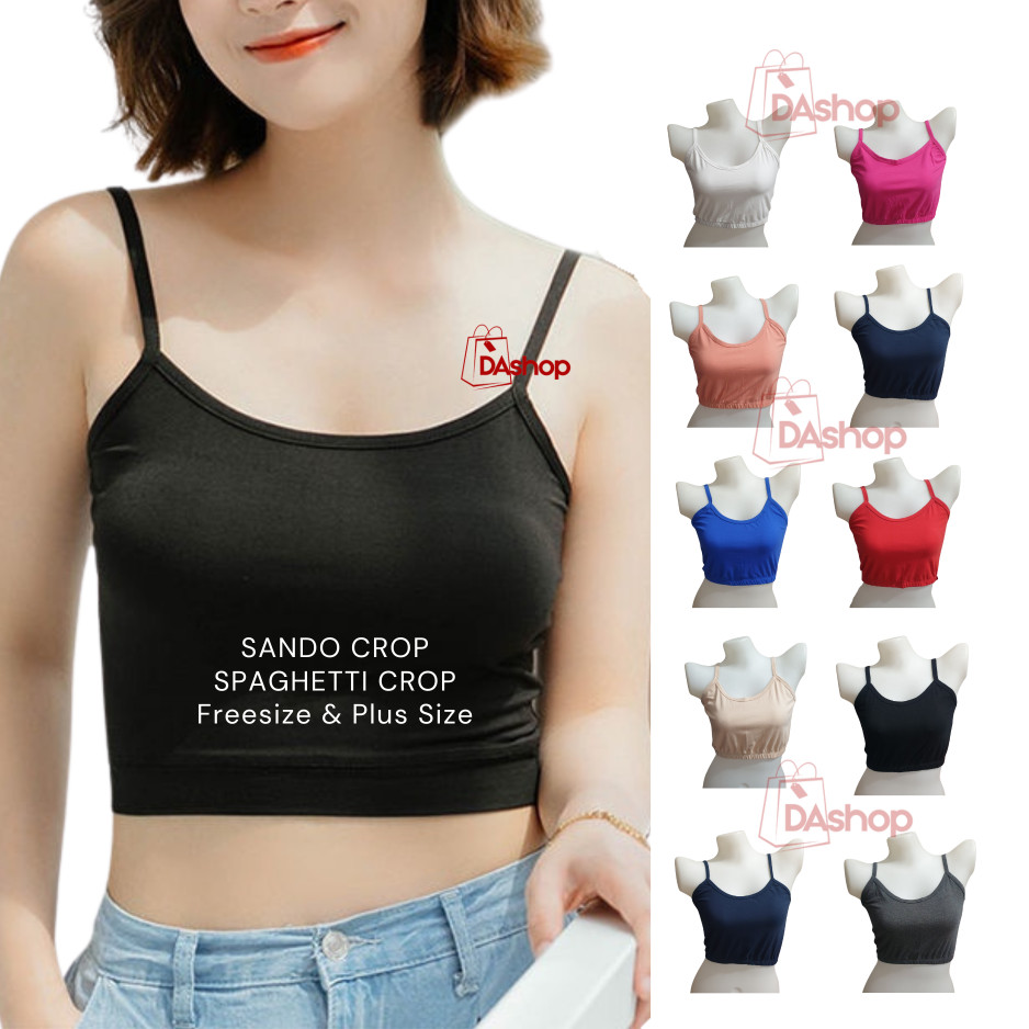 Spaghetti Strap Tube Top | Basic Crop Top Sando for woman String Top by ...