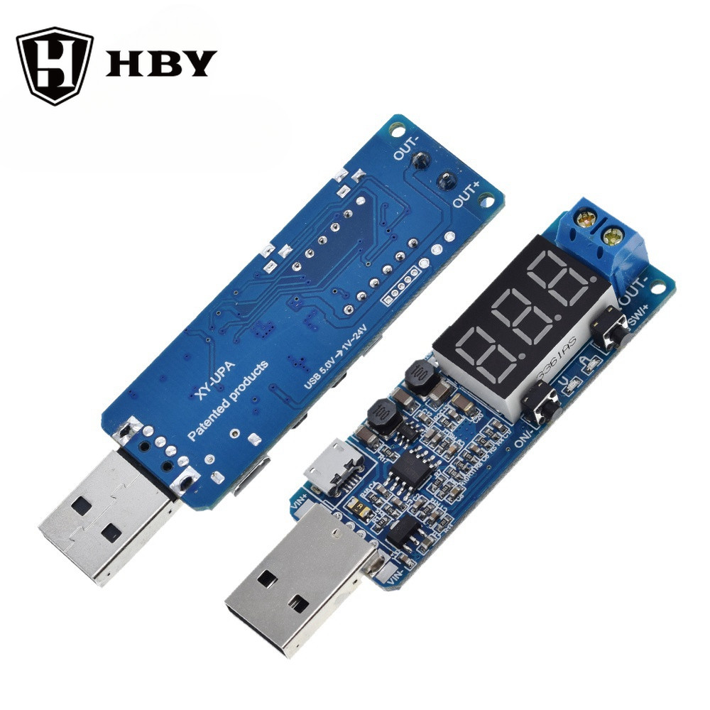 Digital Control USB Voltage Regulating Module 5V to 3.3V 9V 12V 24V ...