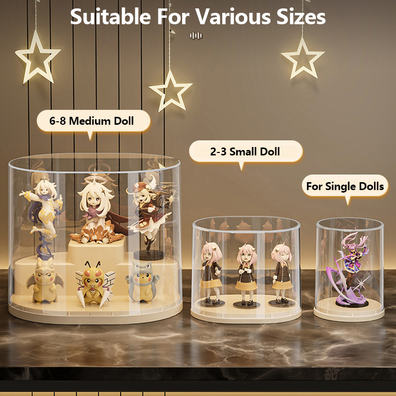 PopMart Round Display Stand Storage Transparent Lego Ornaments Display