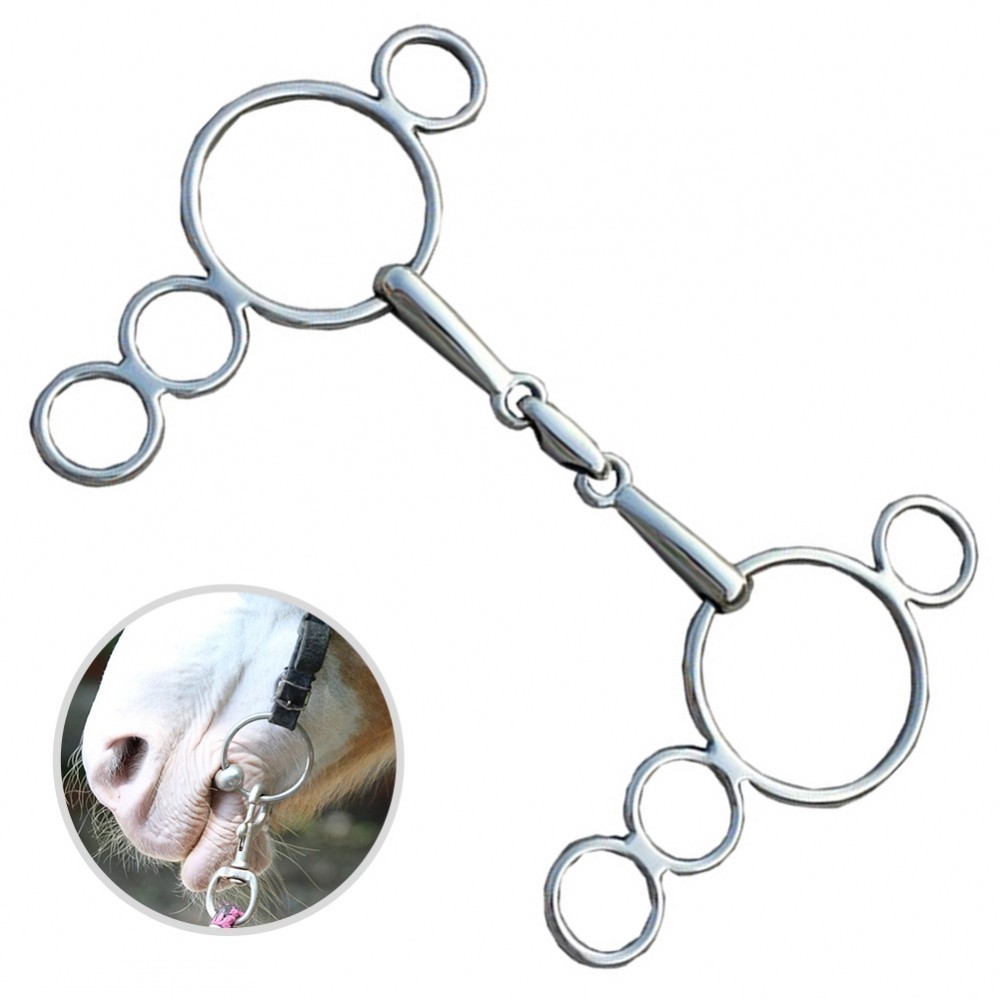 Stainless Steel Horse Bit Full Cheek Snaffle Bit Mouth